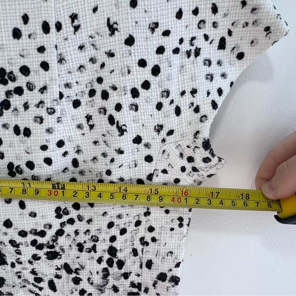 Yeohlee Floral print Sheath Midi Dress Cap Sleeves, Boat Neck, Black & White, 8 - Picture 13 of 13